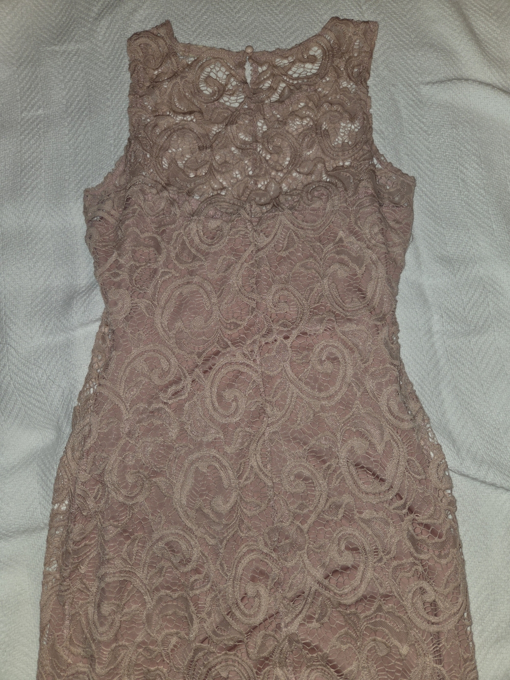 Liberty Love Sleeveless Lace Midi Dress in Dusty Rose - Picture 4 of 4